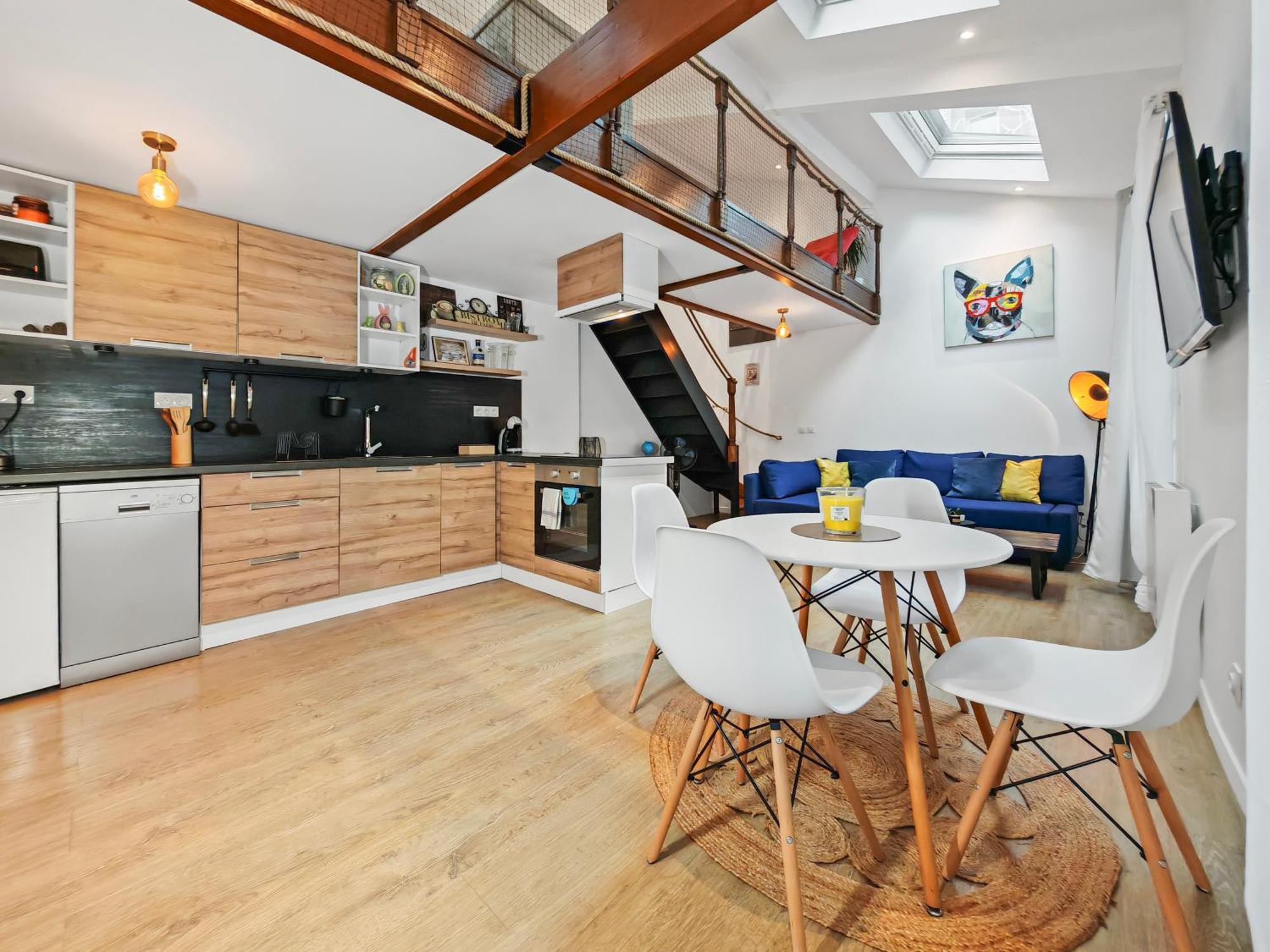 Апартаменты Loft Duplex A 2 Min De Paris - Parking Gratuit Le Pre-Saint-Gervais Экстерьер фото
